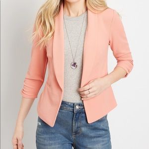 Brand new pink open blazer from Maurice’s. Size M.